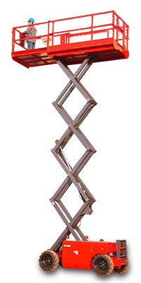 رافعات مقصية متحركة للأراضي الوعرة