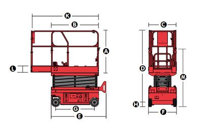 الأبعاد عند الطي/التخزين